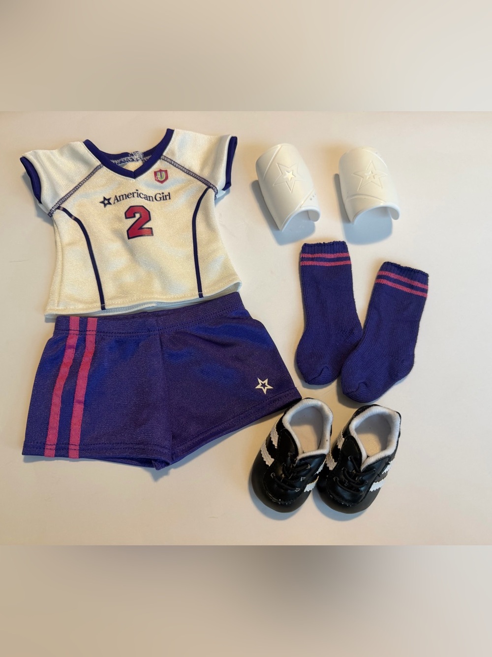 2/$40 American Girl Retired Inner Star U Soccer Outfit